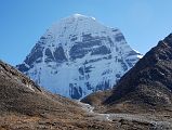 30 Mount Kailash North Face from Dirapuk Gompa On Mount Kailash Outer Kora There is a perfect view of Mount Kailash North Face from Dirapuk Gompa.